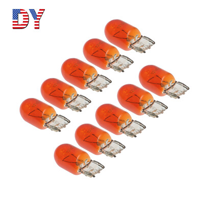10Pcs Amber Single Filament Lamp Bulbs for Turn Signals