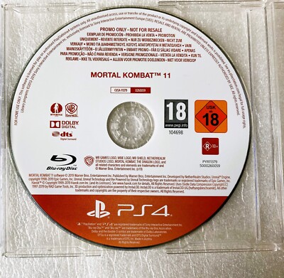 Mortal Kombat 11 PS4/PS5 PROMO Spiel selten PlayStation 4 Promotion (VOLLSPIEL)