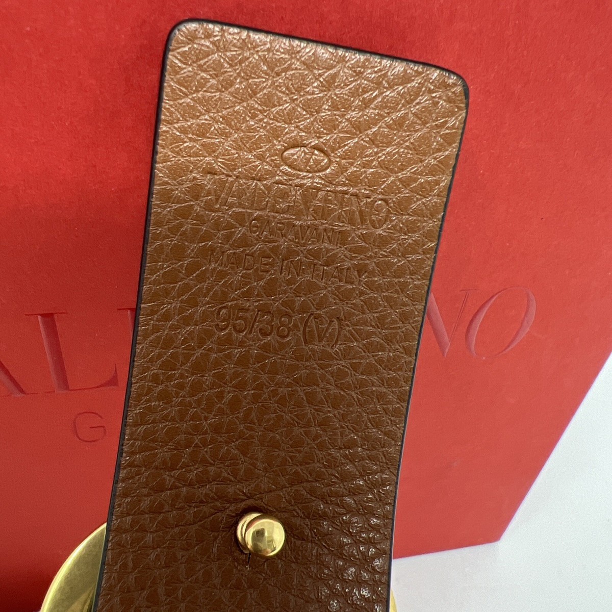 Valentino Garavani VLOGO Crochet Buckle  Belt Size 95 /38 NWT Valentino Garavani Men main image 4