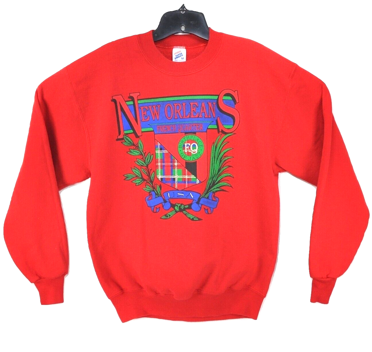 Vintage 90s Jerzees M Super Sweats Sweatshirt New Orleans Vintage 90s Jerzees M Super Sweats Sweatshirt New Orleans