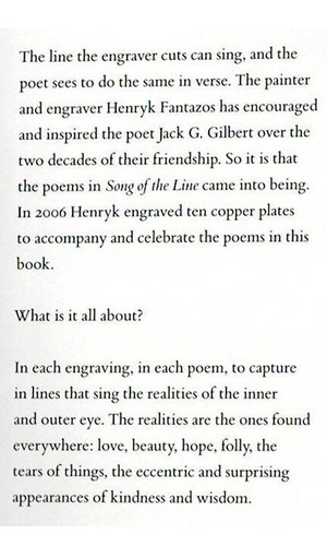"Song of the Line" poetry by Jack G. Gilbert and engravings by Henryk Fantazos - Picture 2 of 6