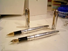 WAHL EVERSHARP Skyline Army Air Corps - World War II Fountain Pen + Rollerball
