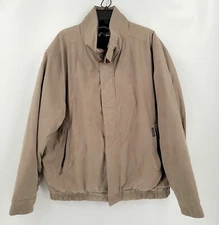 Weatherproof Coat Mens Size XL Green Gray Full Zip Polyester Lined