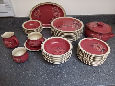 Denby Damast - einzeln verkauft - Abendessen, Dessert, Suppenschalen, Teller usw.