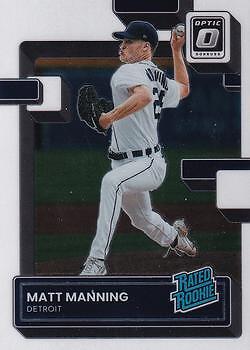 2022 Donruss Optic #33 Matt Manning Detroit Tigers Rookie Card RC