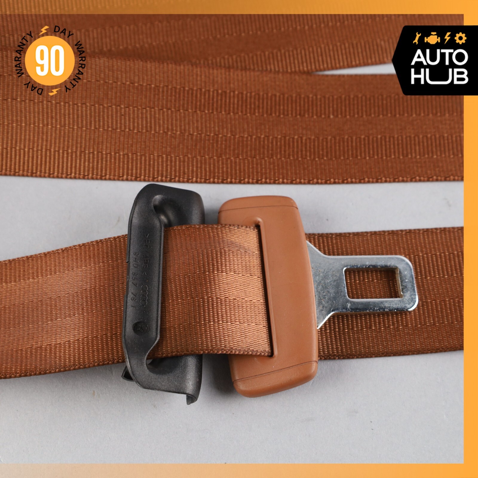 07-11 Bentley Continental GTC Rear Right or Left Side Seat Belt Brown OEM 46k
