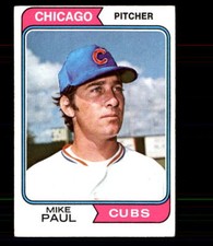 1974 Topps #399 Mike Paul Chicago Cubs