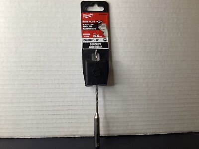 Milwaukee SDS Plus 4 Cutter  SolidCarbide 5/32 x6   Concrete W/rebar 48-20-8308