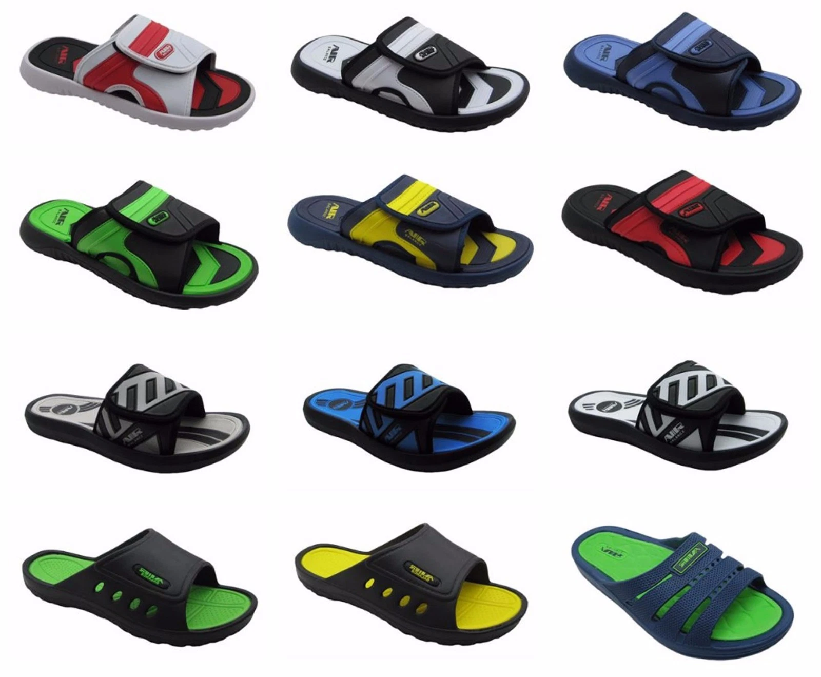NEW BALANCE Sandali da uomo sportivi slip on slide comodi doccia spiaggia spa piscina palestra pantofole