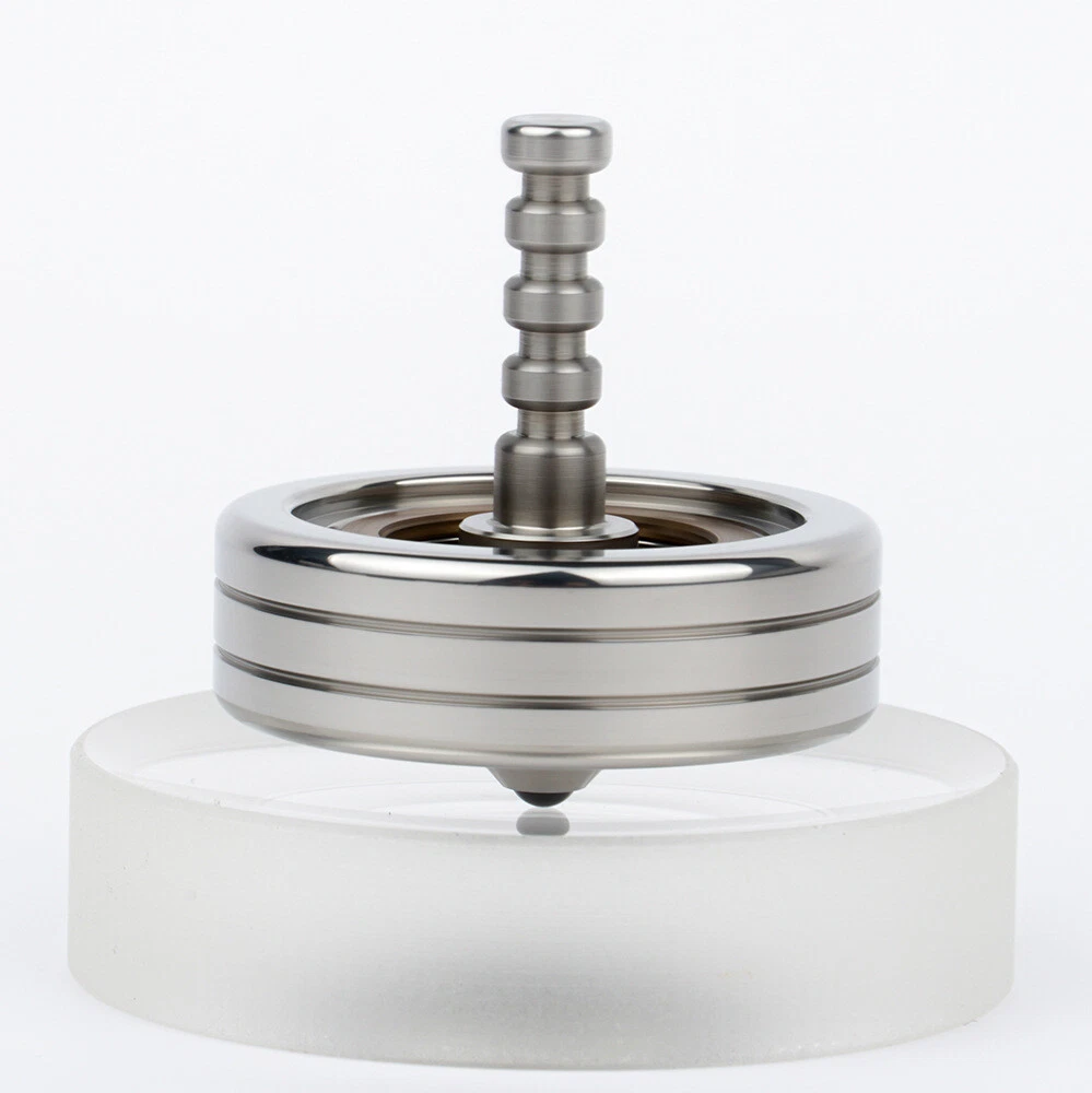 Brass Stainless Steel EDC Spinner Top Hand Twisting Spinning Top Ceramic Bead