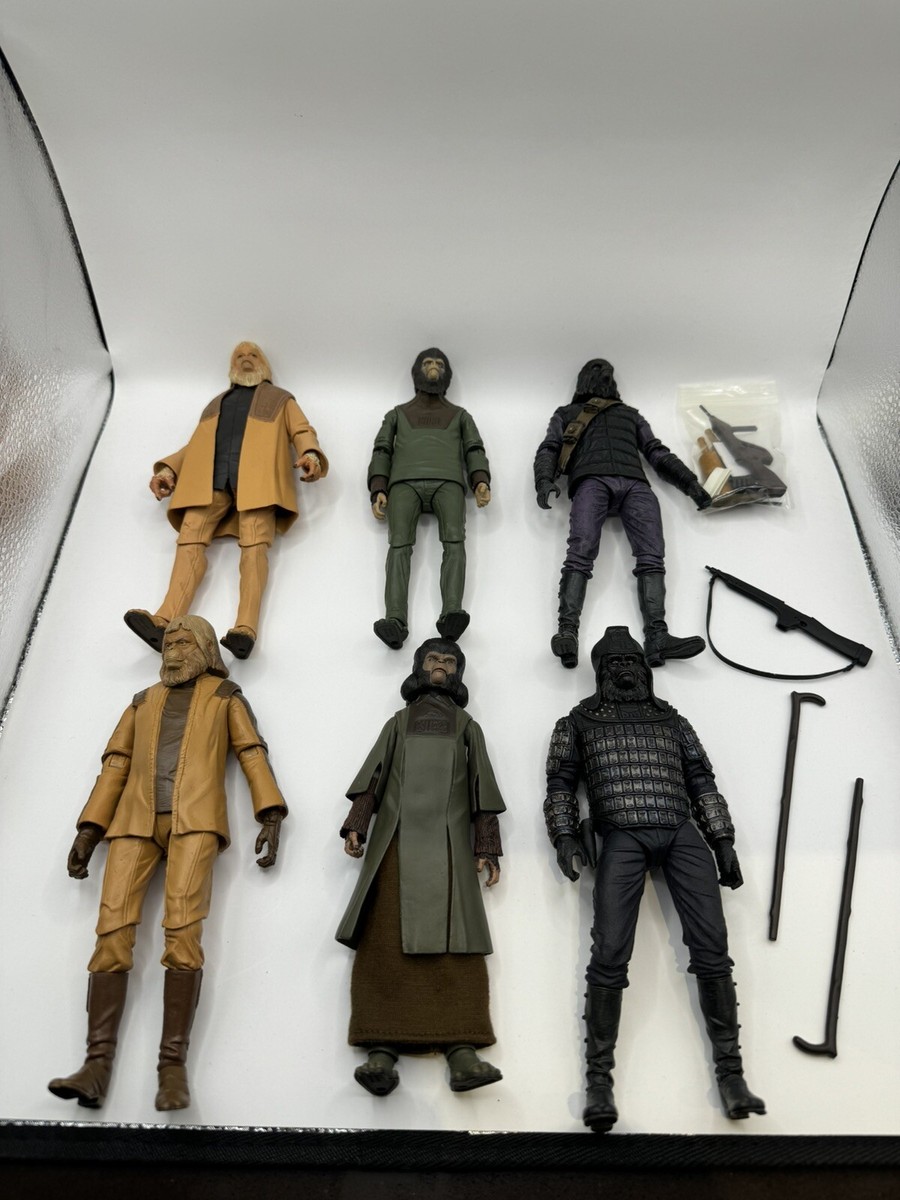NECA PLANET OF THE APES Series 1 & 2 Lot General Ursus Zira Zaius