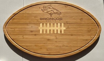 NFL Denver Broncos Bamboo Engraved Legacy By picnic Time Serving Board 20 1/2in