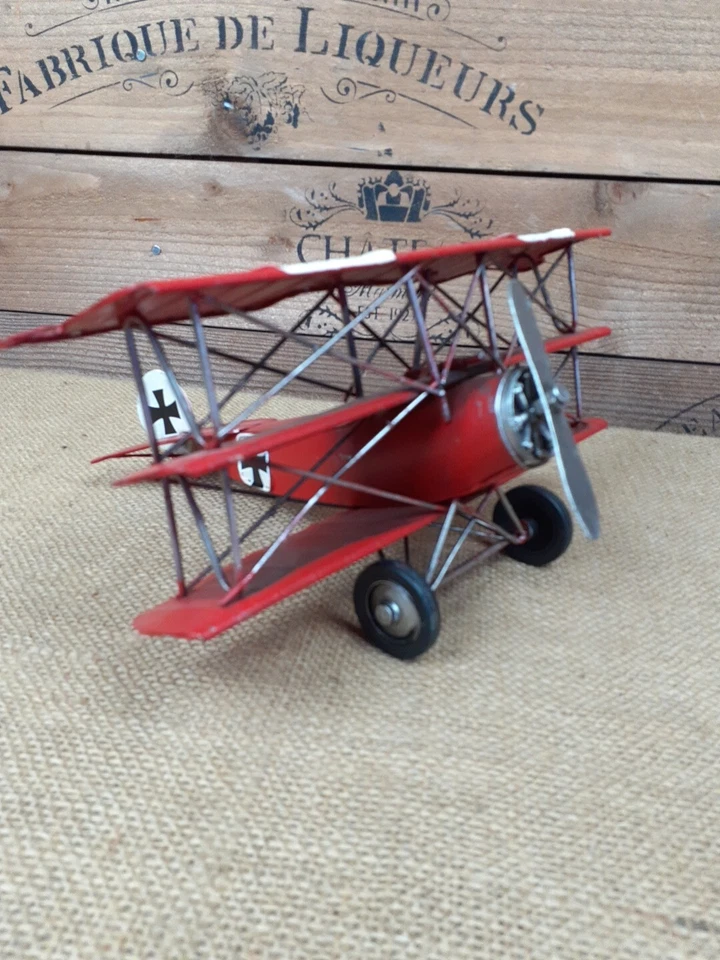 Декоративная модель самолета-триплана Red Baron Первой мировой войны - Изображение 4 из 4