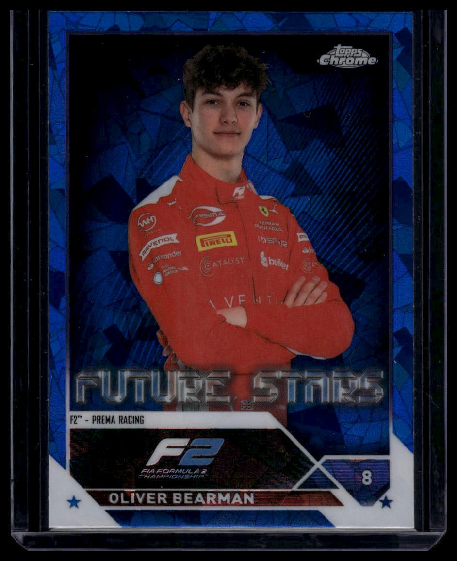 2023 Topps Chrome Sapphire Edition Formula 1 #71 Oliver Bearman