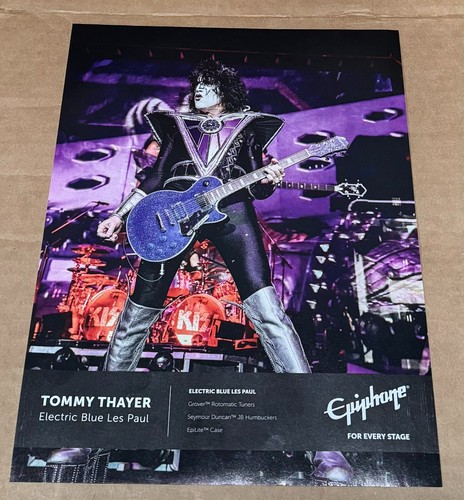 TOMMY THAYER of KISS - EPIPHONE GUITARS - 2020 Print Advertisement