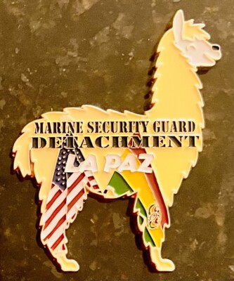 MSG-Det Marine Security Guard Detachment La Paz, Bolivia Challenge Coin