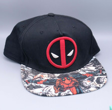 DEADPOOL Hat Baseball Cap Marvel Comics Snapback Red Black White One Size