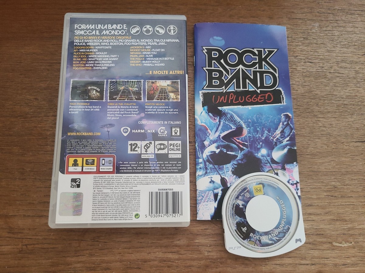 ROCK BAND UNPLUGGED PSP COMPLETO VERS ITA | eBay