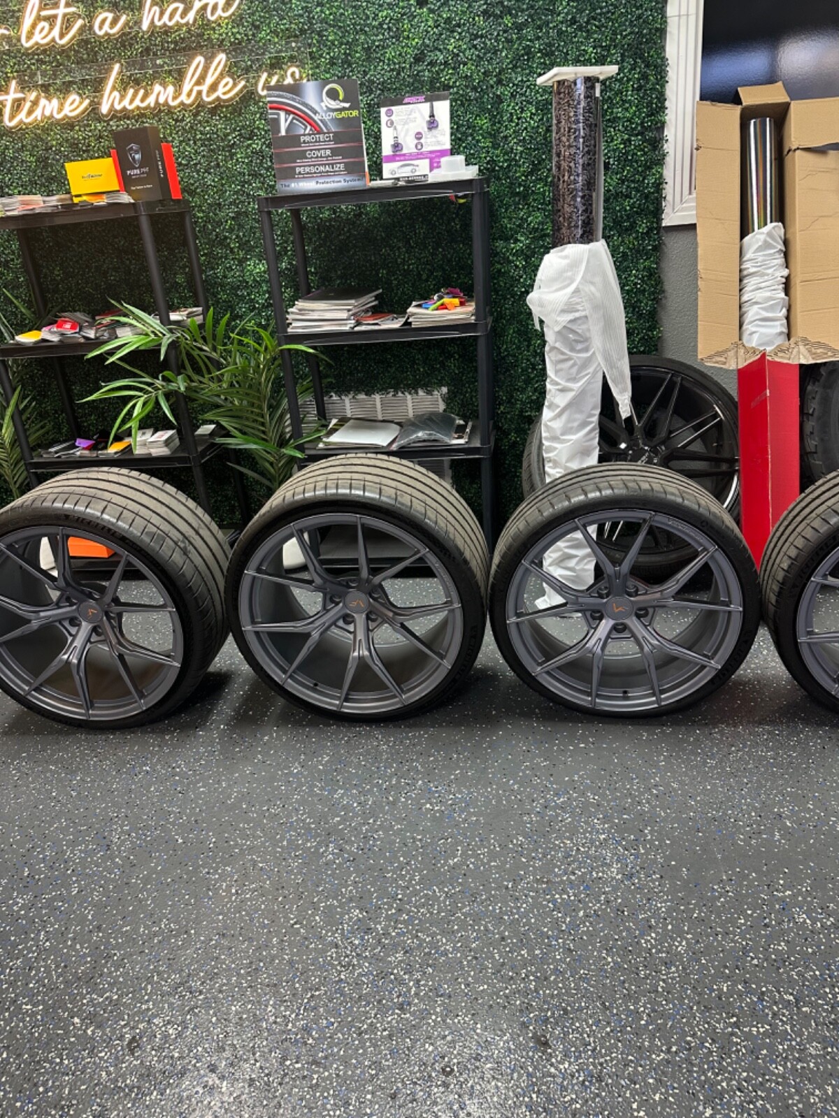 rims and tires 20" and 21" forged concaved mclaren 570s 