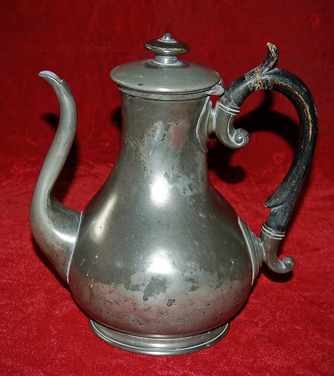 Antique Pewter COFFEE POT James Dixon & Son Sheffield, England
