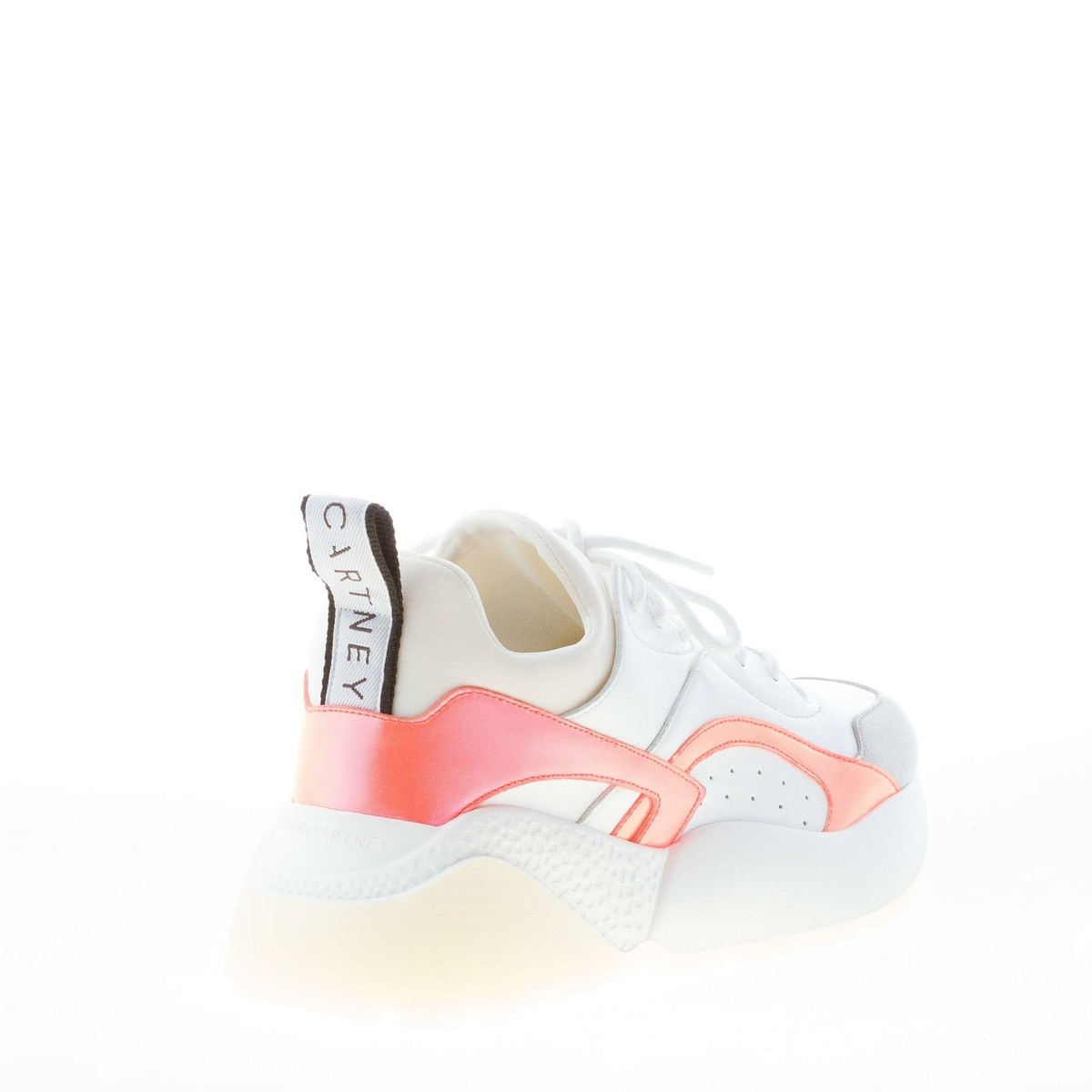 STELLA McCARTNEY women shoes Eclypse white and orange sneaker 