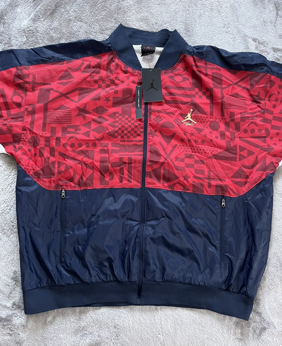 Air Jordan Flight Legacy FIBA Jacket Red/White/Blue CJ9082-451