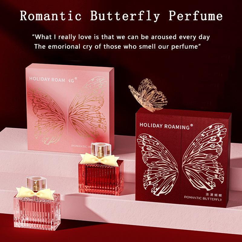 Valentine day gift Women Perfume 50ml Butterfly Piece Set Fresh Lasting Fragranc