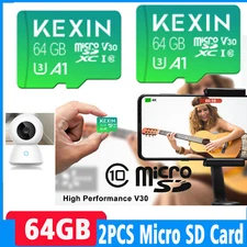 LOT 64GB Camera Micro SD TF Card SDXC Memory Card TF Class 10 with Free Adapter