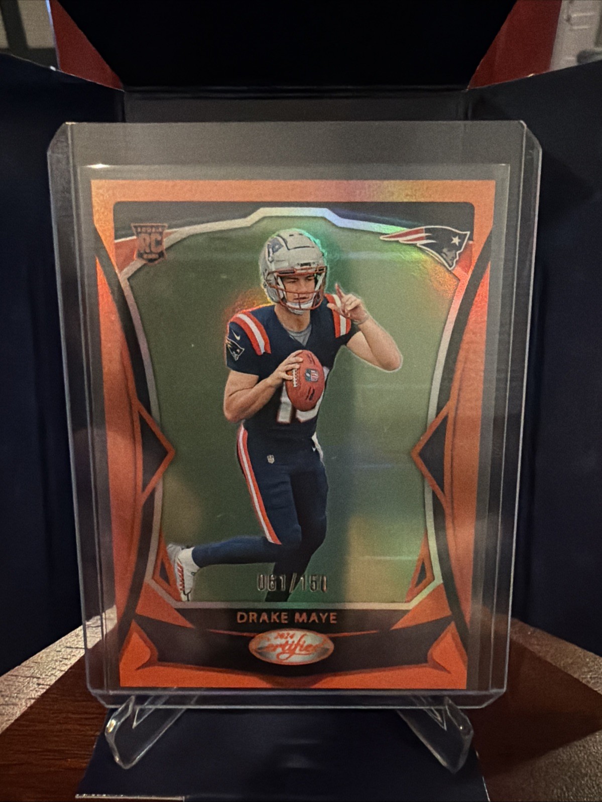 2024 Panini Certified #103 DRAKE MAYE (RC) Rookie Card Orange Mirror /150