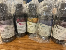 Used Opened DTF Ink 5 Colors Set 5×500ml for Heat Transfer Printing Printer