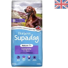 Balanced Nutrition with Burgess Mature Dog Food 12.5kg - Chicken for Seniors 4.16 per kilo
