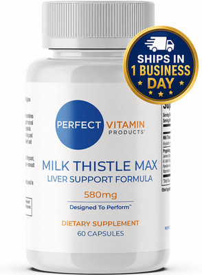 Milk Thistle Max for liver support & General Detox Perfect Vitamin Products