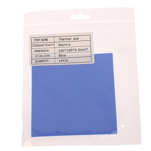 Tampon thermique 100 x 100 mm GPU CPU dissipateur thermique refroidissement coussin en silicone conducteur - Photo 13/16