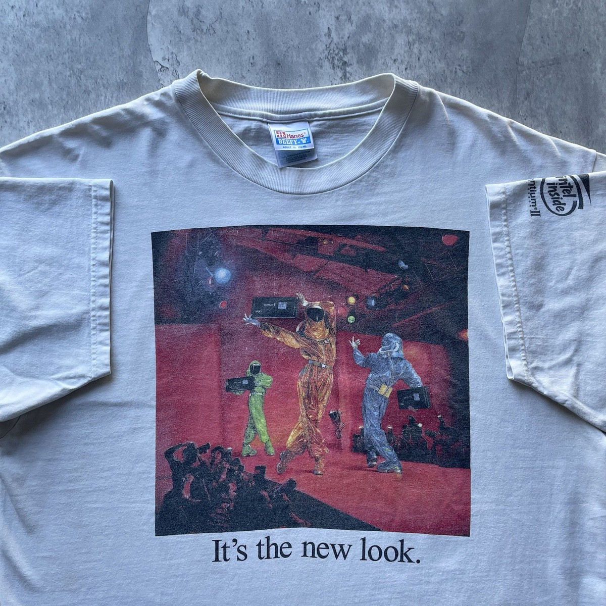 90's ヴィンテージ Intel Pentium2 Tシャツ Mサイズ Vintage 90s Intel Pentium II Computer Processor T Shirt Mens XL