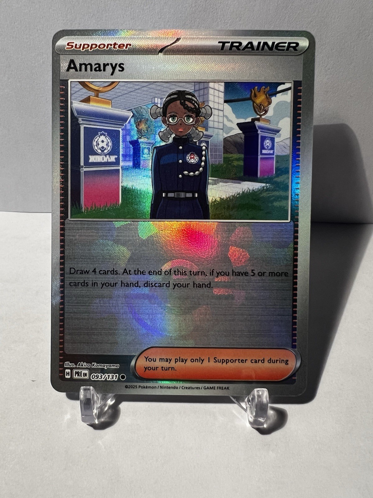 Amarys Poke Ball Reverse Holo 93/131 Pokemon - Prismatic Evolutions NM