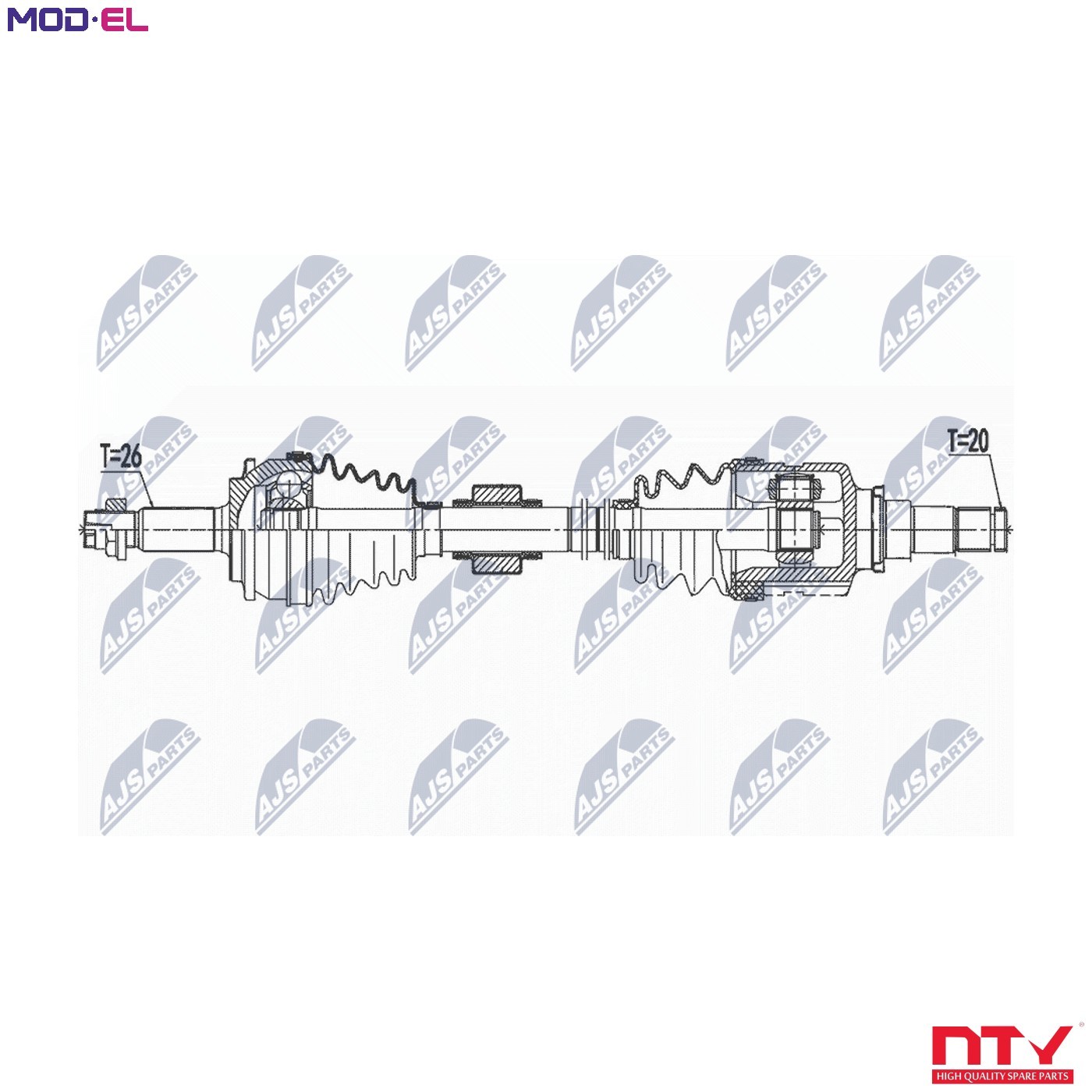 N.T.Y. NPW-TY-151.NTY Drive Shaft for TOYOTA - Image 8