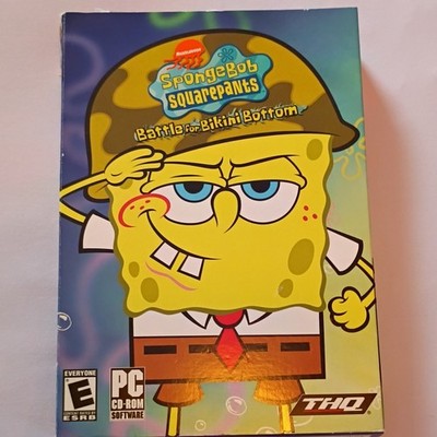 THQ SpongeBob SquarePants Battle for Bikini Bottom PC CD-ROM E Manual Included