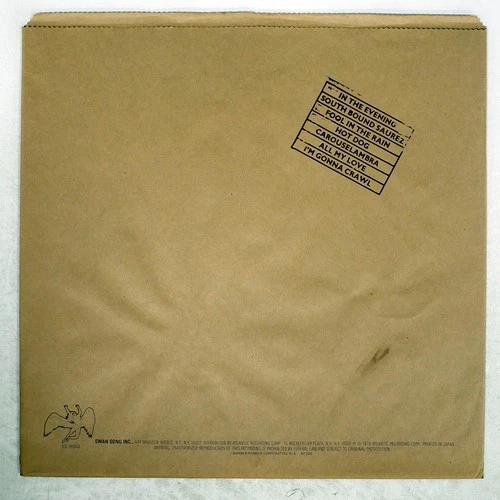 LED ZEPPELIN IN THROUGH THE OUT DOOR SWAN SONG P10726N Japan VINYL LP