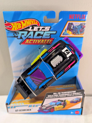 Hot Wheels Let s Race Activate GT-Scorcher Netflix Transforming Car Mattel NEW!