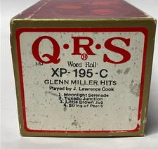 QRS Player Piano Word Roll XP-195-C Glenn Miller Hits String of Pearls 4 Songs