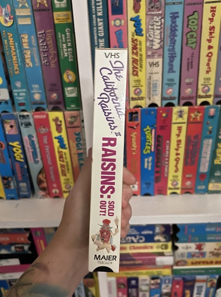 California Raisins II VHS Tape Sold Out MAIER TM:G604 Rare Claymation OOP HTF - Image 4 of 4