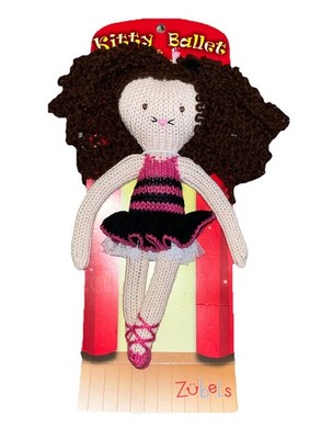 Zübels ''Kitty Ballet'' handcrafted knitted doll