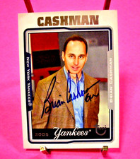 Baseball - Brian Cashman - 2005 Topps Card # 90 - Hard Signed Autograph