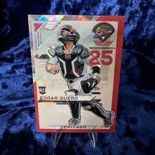 2025 Panini Prospect Edition #164 Edgar Quero Holo Prospect Ticket - Red Ice