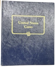 Whitman Deluxe Binder 9132 Blue Coin Book Empty Indian Lincoln From OLD Estate