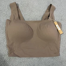Skims Naked Scoop Bralette Size L-DD Umber 