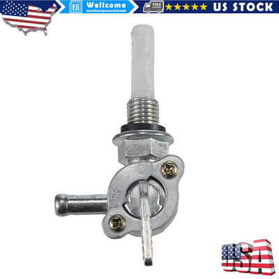 M10 x 1.25 1/4'' Fuel Shut Off Valve Petcock Switch for Generator Gas Engine Tank