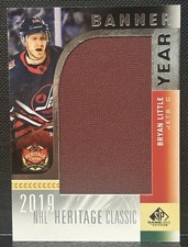 2020-21 SP Game Used 2019 NHL Heritage Classic Banner Year Relics Bryan Little￼