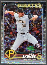 2024 Topps Update Paul Skenes Silver Crackle Foilboard RC Pirates CG4