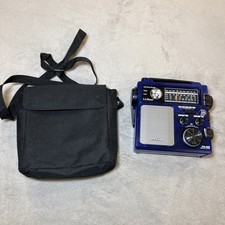 Hand-Crank ETON FR300 AM/FM/TV-VHF Radio NOAA Weather Emergency Blue New